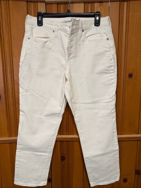 Universal Thread Denim - Universal Thread Women's Cream Cropped Jeans